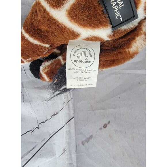 National Geographic realistic Giraffe Stuffed Animal plush 14inches Tall - Picture 4 of 12